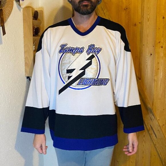 CCM Other - Late 90s CCM On-Ice Tampa Bay Lightning size 52 NHL Hockey Jersey